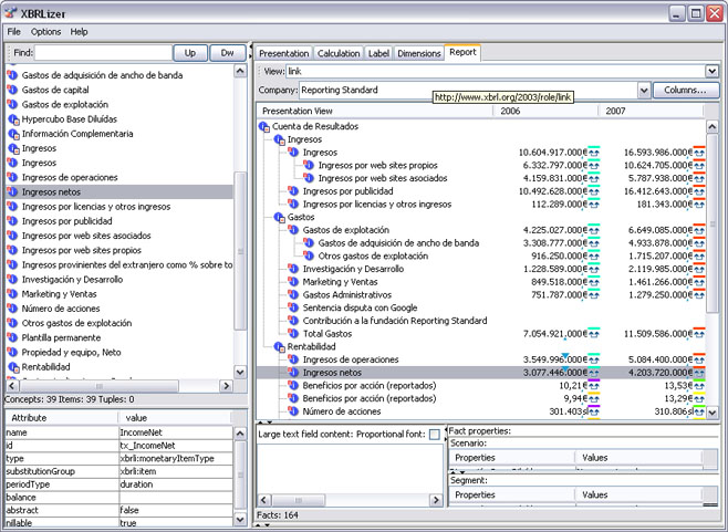 XBRL Report Editor